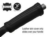 BLACK STITCH HANDBRAKE HANDLE LEATHER COVER FITS LANCIA BETA HPE 1976-1984
