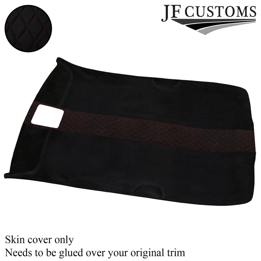 DSG2 DARK RED STITCH LUXE SUEDE HEADLINER COVER FOR VW GOLF MK4 98-05 5 DOOR