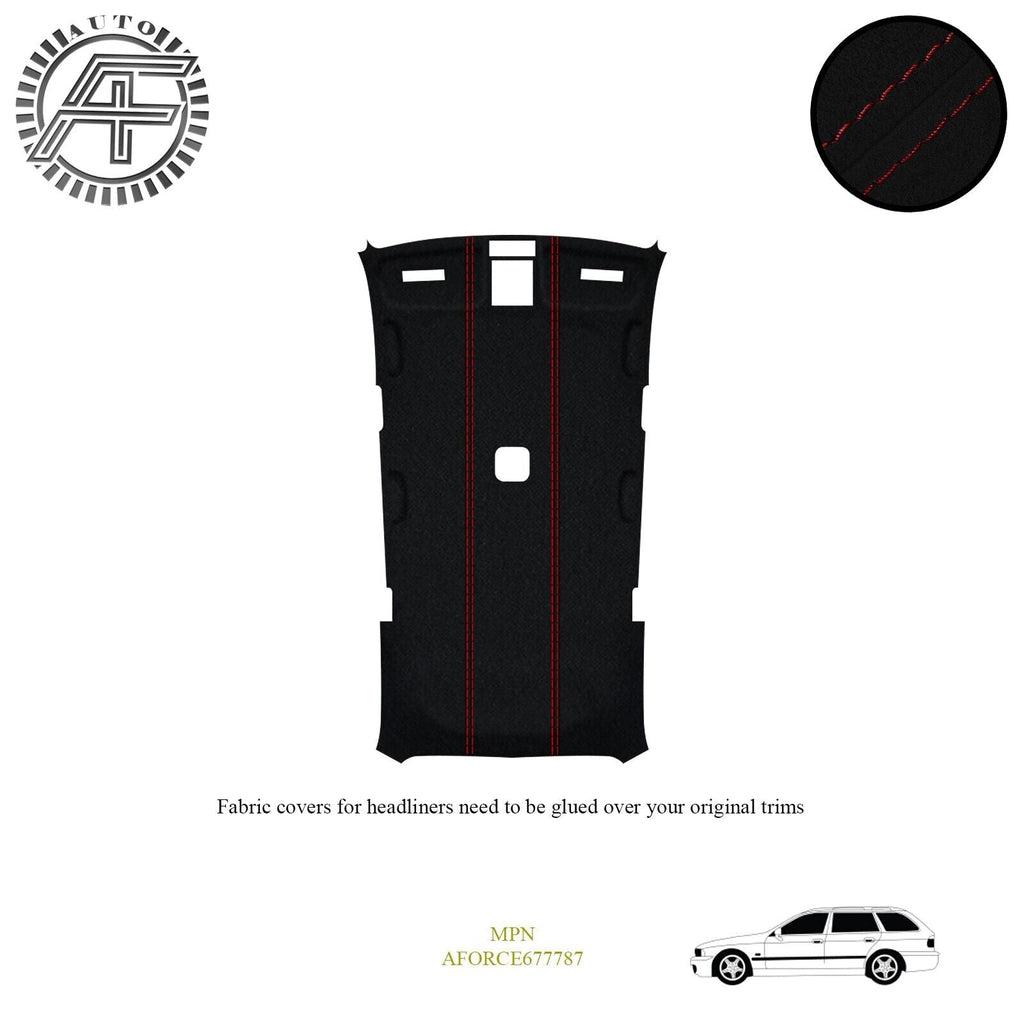 LUXE SUEDE CUSTOM HEADLINER COVER FITS BMW E39 5-DOOR ESTATE 1997-2003