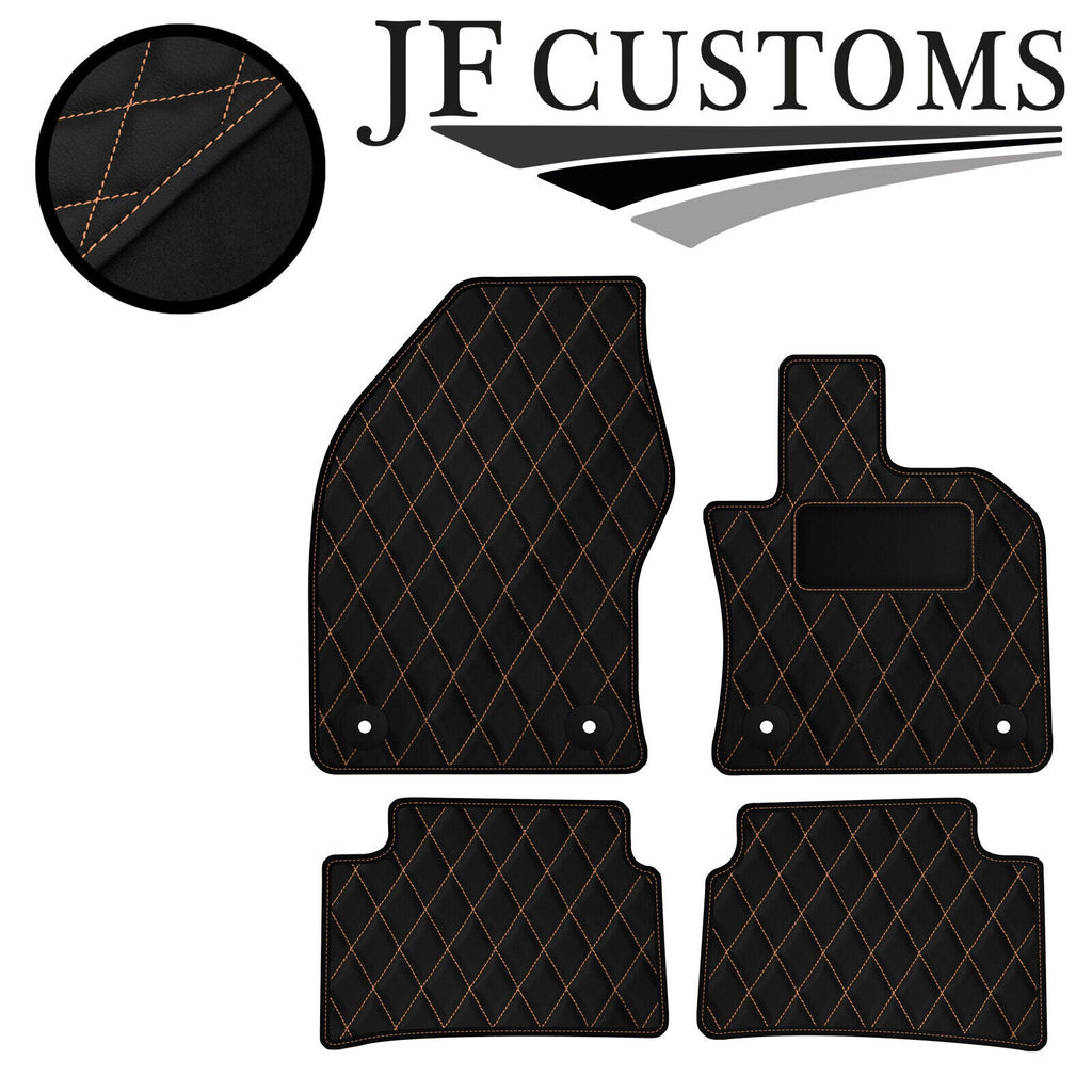BEIGE DIAMOND STITCH VINYL 4X TAILORED FLOOR CARPET FOR LEXUS UX 18-21 JF1