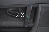blue stitch FITS SMART ROADSTER 03-05 2X DOOR HANDLE LEATHER COVERS CUSTOM NEW