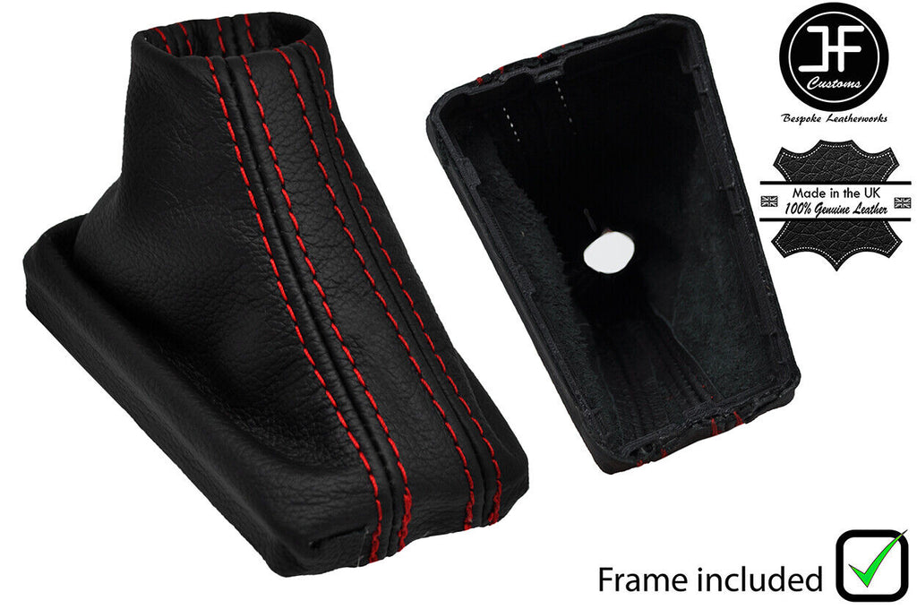 RED STITCH DSG AUTOMATIC LEATHER GEAR+PLASTIC FRAME FITS VW ARTEON 17-19