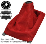 RED REAL SUEDE MANUAL GEAR GAITER  FITS ACURA INTEGRA 1990-2001 CUSTOM NEW