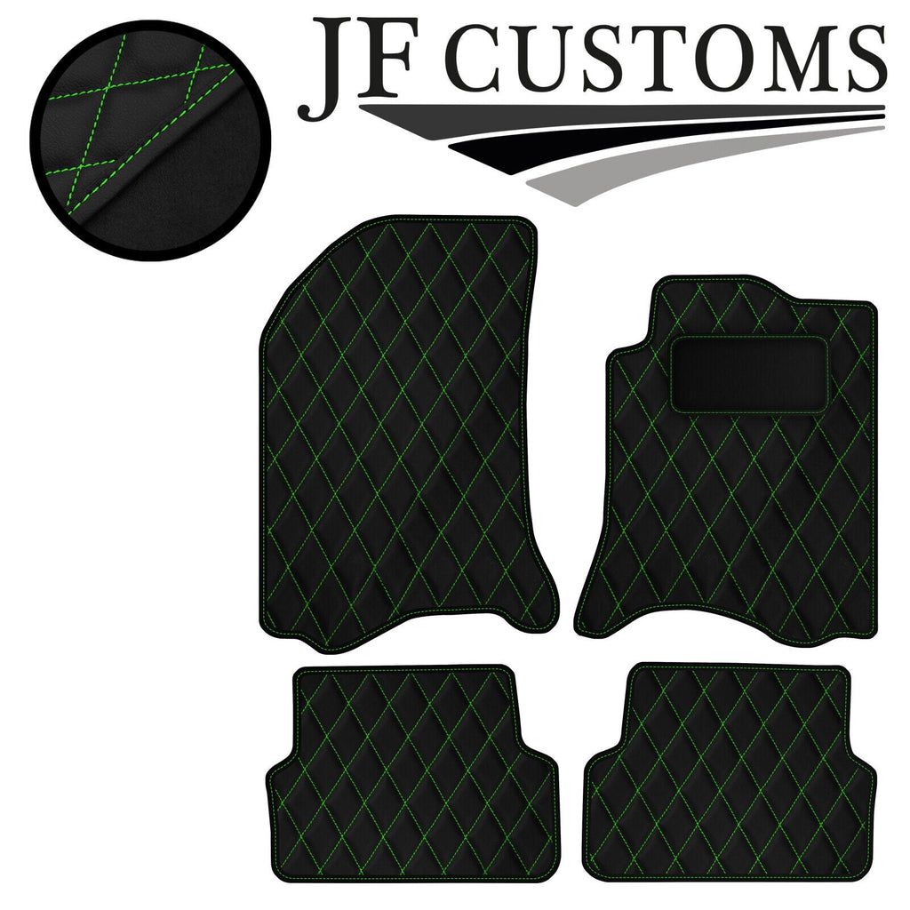GREEN DIAMOND VINYL 4X TAILORED FLOOR CARPETS FOR RENAULT LAGUNA MK2 01-07 JF1