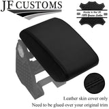 BLACK STITCH TOP-GRAIN LEATHER ARMREST LID COVER FITS SKODA YETI 2009-2017