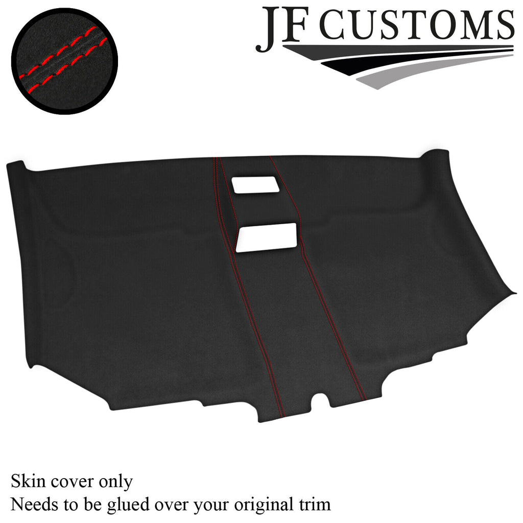 RED STITCH D GREY SUEDE FRONT ROOF HEADLINER COVER FITS VW T5 TRANSPORTER VAN