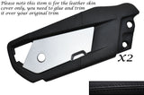 BLACK STITCH 2X OUTER DOOR SKIN COVERS FITS VAUXHALL OPEL VX220 SPEEDSTER 00-06