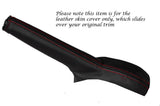 RED STITCHING LEATHER HANDBRAKE GAITER FITS NISSAN NV200 2010-2014 CUSTOM NEW