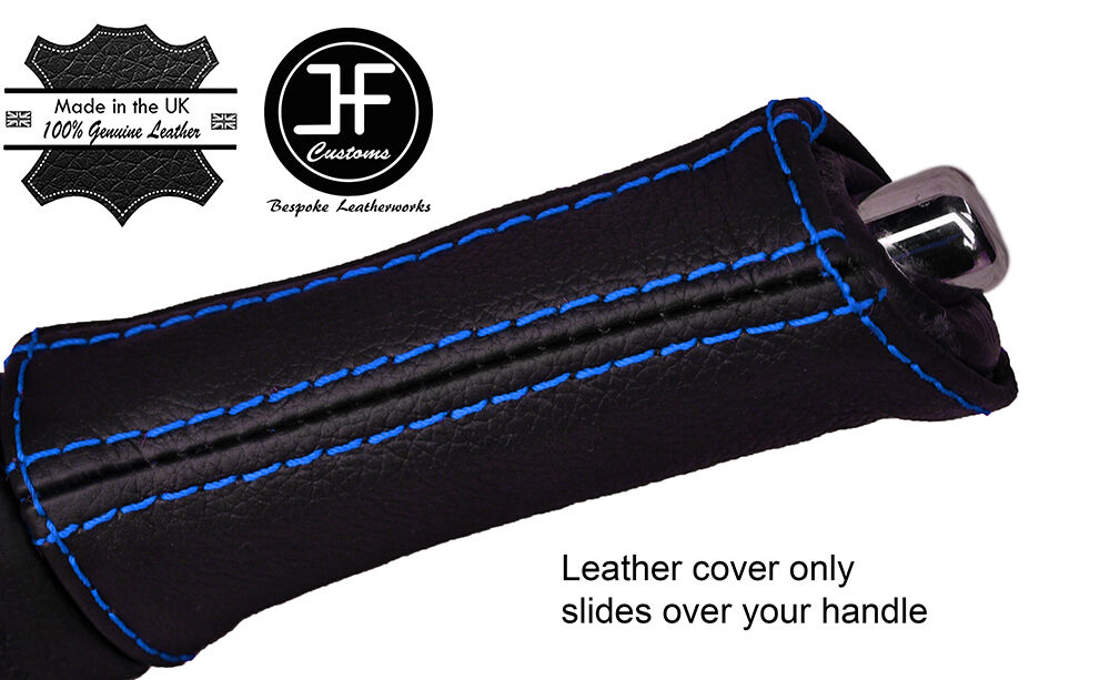 BLUE  STITCHING HANDBRAKE HANDLE LEATHER COVER FITS SUBARU LEGACY OUTBACK 04-09