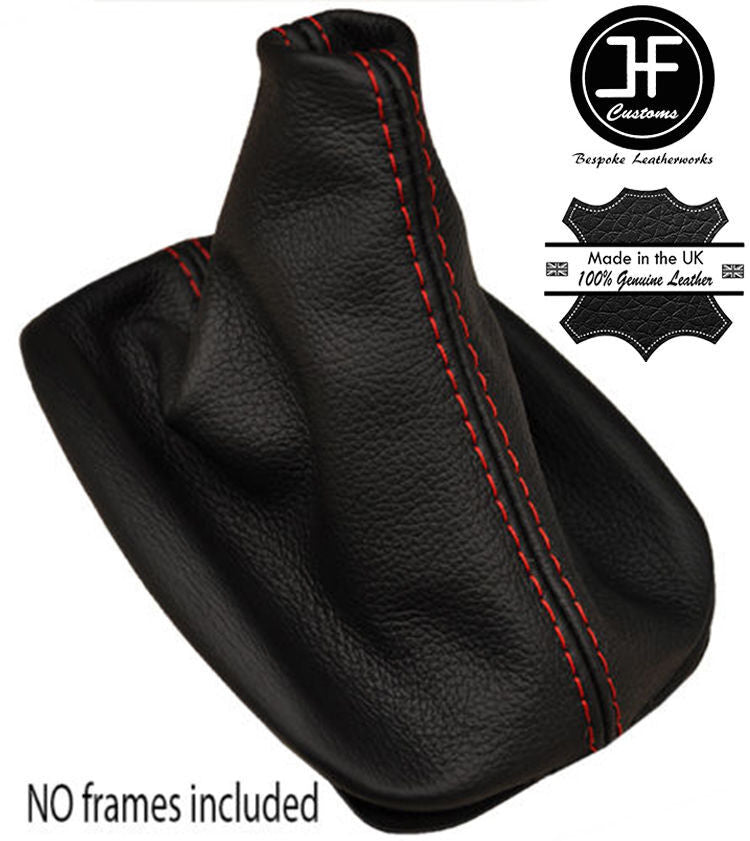 RED STITCHING GEAR GAITER LEATHER FOR CHEVROLET CORVETTE C6 2005-2013 MANUAL