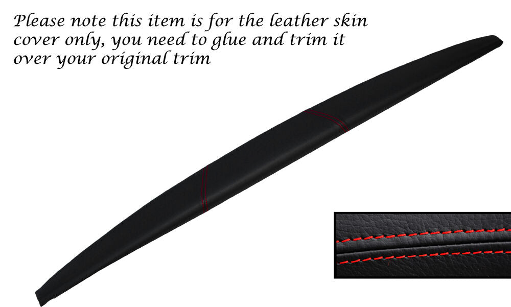 RED STITCH TOP DASH DASHBOARD LEATHER SKIN COVER FITS SUNBEAM RAPIER CUSTOM NEW