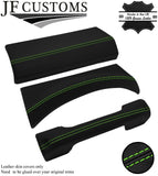 GREEN STITCH 3X DASH TRIM LEATHER SKIN COVERS FITS LAND ROVER DEFENDER 07-14