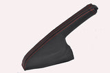 red stitch FITS FIAT PANDA 2003+ LEATHER HANDBRAKE GAITER CUSTOM NEW MADE IN UK