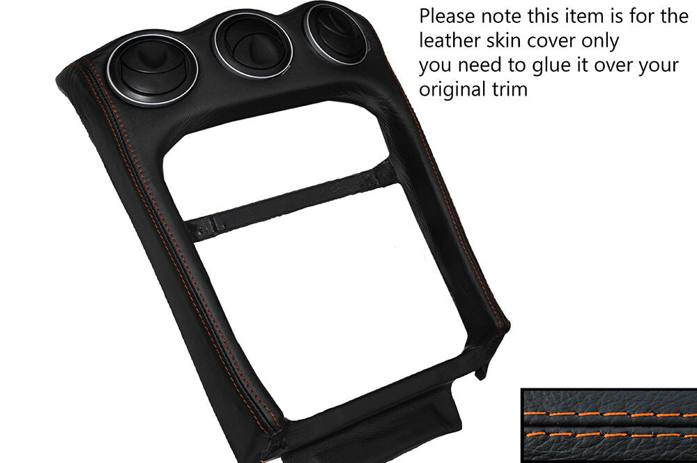 ORANGE STITCH CENTRE DASH TRIM SKIN COVER FITS ALFA ROMEO GTV SPIDER 916 95-05