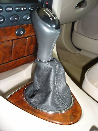 FITS MG ZT ZT-T ROVER 75 GAITER BLACK LEATHER SHIFT BOOT CUSTOM NEW MADE IN UK