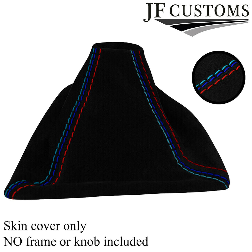 TRI STITCH SUEDE GEAR GAITER FOR BMW 1 SERIES F20 F21 2011-2017 CUSTOM NEW