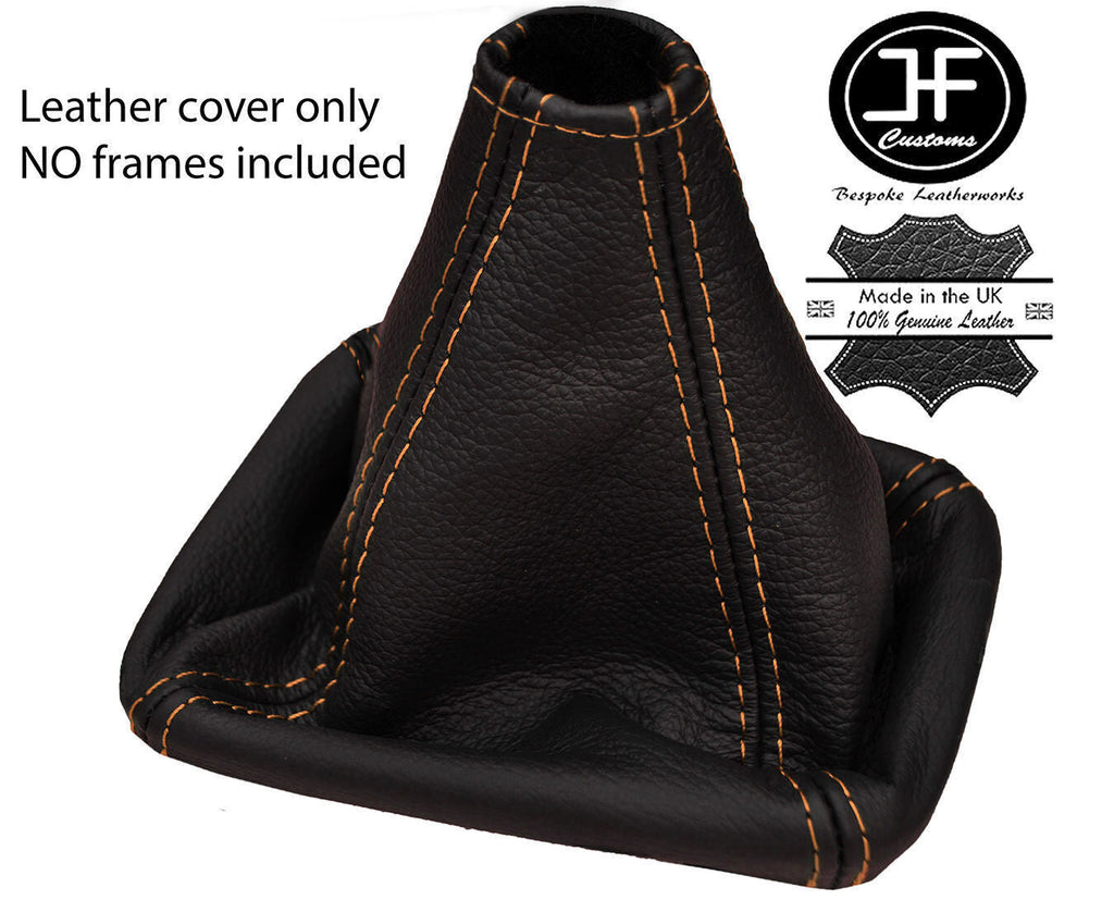 BEIGE STITCH TOP GRAIN LEATHER GEAR GAITER FITS TOYOTA CELICA TA22 TA23 RA28