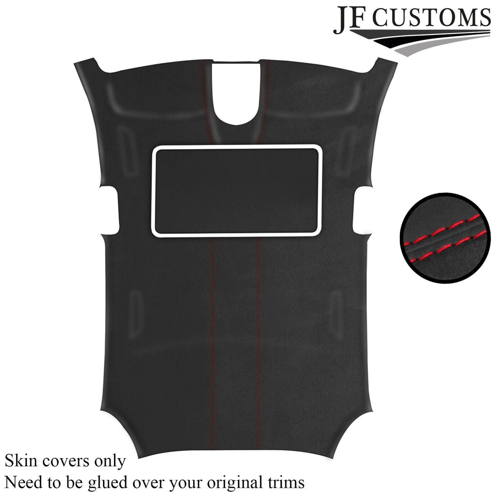 RED STITCH D GREY LUXE-SUEDE SUNROOF HEADLINER FOR PORSCHE PANAMERA 11-16