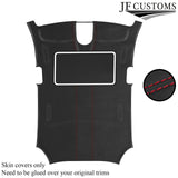 RED STITCH D GREY LUXE-SUEDE SUNROOF HEADLINER FOR PORSCHE PANAMERA 11-16