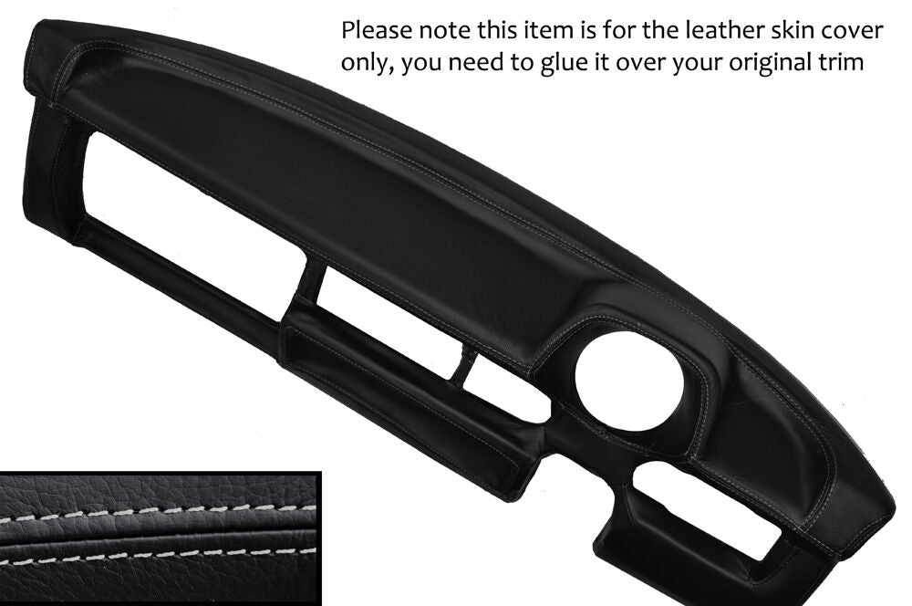 GREY STITCH DASH DASHBOARD LEATHER COVER FITS VOLKSWAGEN BEETLE CLASSIC 1303