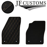 CREAM DIAMOND STITCH VINYL 4X TAILORED FLOOR CARPETS FOR VOLVO V50 04-12 JF1