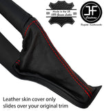 RED STITCH TOP GRAIN LEATHER HANDBRAKE GAITER FITS FORD FOCUS 2014-2018