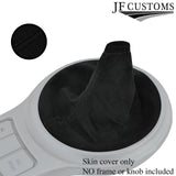 BLACK STITCH REAL SUEDE MANUAL GEAR GAITER FOR TOYOTA GT86 SUBARU BRZ 12-17