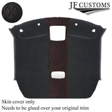 DARK RED STITCH DIAMOND D GREY LUXE SUEDE HEADLINER COVER FOR NISSAN SKYLINE R35