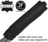 BLACK STITCH REAL LEATHER HANDBRAKE HANDLE COVER FITS NISSAN SKYLINE R34 98-02