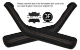 ORANGE STITCHING 2X FRONT DOOR HANDLE ARMREST COVERS FITS FORD CAPRI MK1