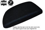 BLUE STITCH SUEDE ARMREST SKIN COVER FITS BMW 2 SERIES F22 2013-2016 CUSTOM NEW