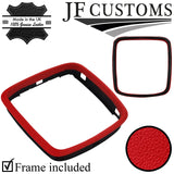 RED LEATHER GEAR TRIM + SURROUND COVERS + FRAMES FOR FORD MONDEO 07-10