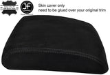 BLACK STITCHING REAL SUEDE ARMREST LID COVER FITS NISSAN PATROL Y61 97-13