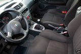 FITS ALFA ROMEO 147 BLACK GAITERS LEATHER SPECIAL STITCHING CUSTOM NEW