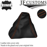 ORANGE STITCH LEATHER MANUAL GEAR GAITER SHIFT BOOT COVER FITS FORD KUGA 08-12