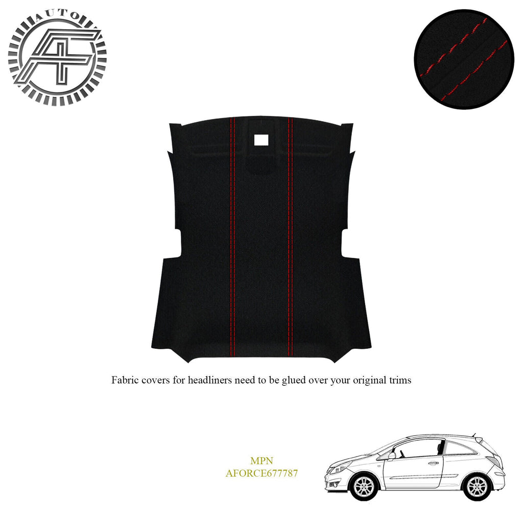 LUXE SUEDE HEADLINER COVER FITS OPEL CORSA D 3 DOOR HATCHBACK 2006-2014