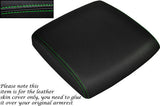 GREEN STITCHING FITS NISSAN PATROL Y61 98-13 LEATHER ARMREST SKIN  COVER ONLY