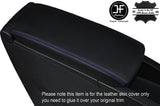 PURPLE STITCH ARMREST LID LEATHER COVER FITS RENAULT SCENIC GRAND SCENIC 09-15
