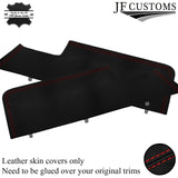 RED STITCH FITS PORSCHE 928 4S/S2 2 X DOOR CARDS CENTER PANEL COVERS ONLY