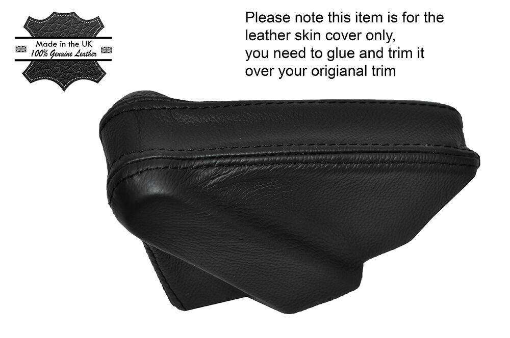 BLACK STITCHING HANDBRAKE TRIM LEATHER SKIN COVER FITS VW SCIROCCO MK1 74-80