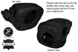 ORANGE STITCHING STEERING SHROUD SKIN COVER FITS HONDA CIVIC & TYPE R MK7 01-05