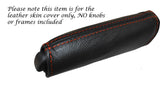 ORANGE STITCH HANDBRAKE HANDLE LEATHER SKIN COVER FITS ALFA ROMEO MITO 08-14
