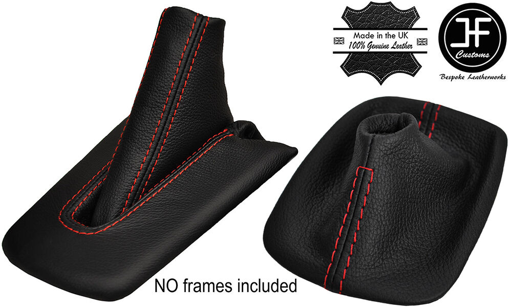 RED STITCH AUTO AUTOMATIC LTHR GEAR HANDBRAKE GAITER FOR BMW Z4 E85 E86 02-08