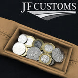 CREME ITALIAN LEATHER 2X CAR KEY HOLDER PROTECTOR FITS FORD FIESTA MK7 2008+