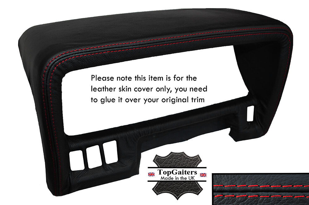RED STITCHING SPEEDO HOOD TRIM LEATHER SKIN COVER FITS NISSAN PATROL Y60