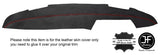 RED STITCH REAR VENT DASH DASHBOARD LEATHER COVER FITS PORSCHE 914 STYLE 2
