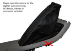 BLACK STITCHING LEATHER SKIN HANDBRAKE GAITER FITS FORD FOCUS MK3 2011-2015