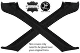 BLACK STITCH 2X A PILLAR SUEDE  COVERS FITS HONDA CRX DEL SOL 92-97 STYLE 2