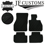 D GREEN DIAMOND STITCH VINYL 4X TAILORED FLOOR MAT CARPETS FOR BMW F40 19-21