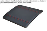 red stitch FITS NISSAN 350Z 03-09 CENTRE CONSOLE LEATHER LID COVER ONLY